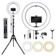 Renksan 14 Inç Video Oda Çekimleri Için Ring Light Sürekli Beyaz Led Işık + 2m Stand Ayak Halka14