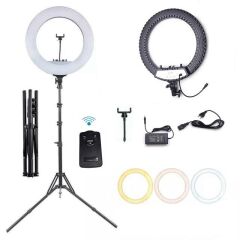 Ring Light Led 5500kw 18inch Makyaj Çekimleri Makeup Çekimleri Sac Çekimler Youtuber Kit