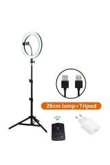 Rıng Fıll Lıght Led  Halka Işık 24w 5500k Tripod Ile Bluethoot kumanda