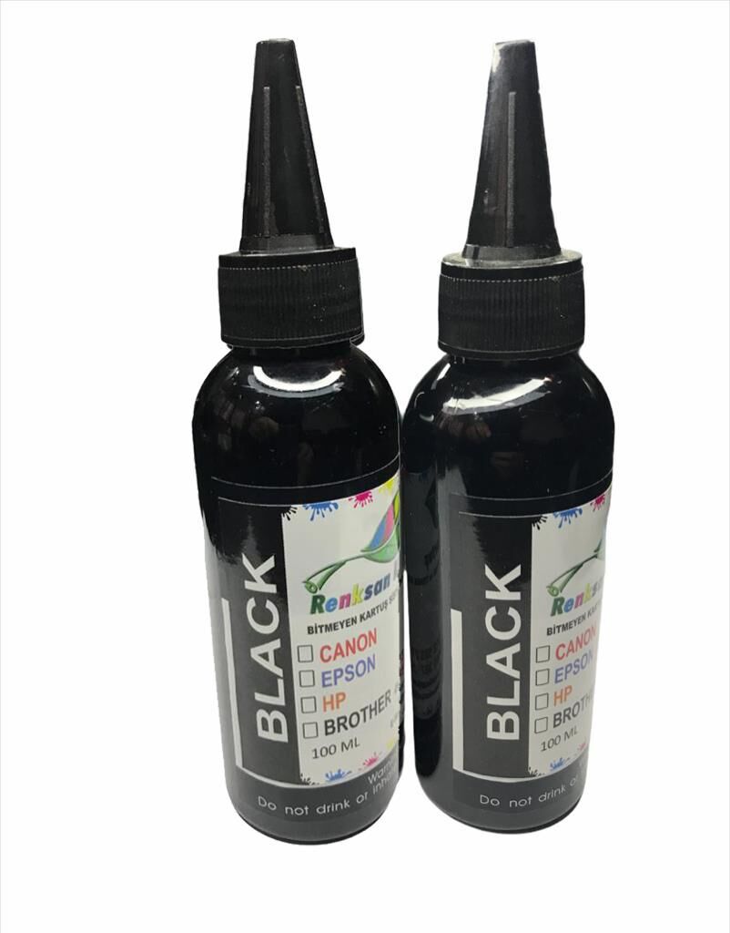 HP 21-22 UYUMLU KARTUŞ DOLUM MÜREKKEP 2'Lİ SİYAH PAKET RENKSAN