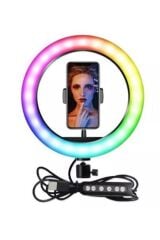 Mj26 10inç Rgb Led Selfie Işığı Tripot Youtuber Kumandalı Ring Lıght