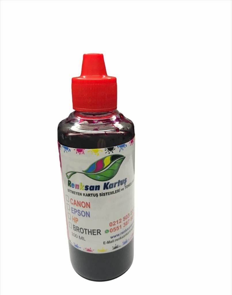 Canon Uyumlu 70ML Kırmızı Mürekkep Renksan