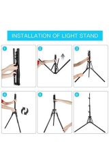 RENKSAN 13 İnç Ring Fill Light Led Işık Youtuber-Tiktoker-Makyaj