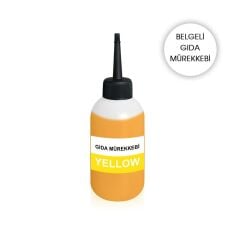 CANON/HP Uyumlu 100 ML. Muadil Sarı Gıda Mürekkep