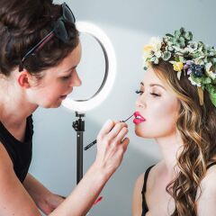 RING FILL LIGHT LED Selfie halka ışık 24W 5500K Tripod ile iphone akıllı telefon makyaj