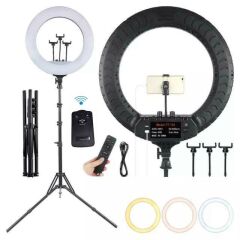 Ring Liğht Led 5500kw 18inch Makyaj Çekimleri Makeup Çekimleri Sac Çekimler Youtuber Kit