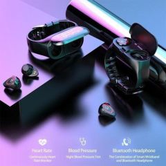 M1 Akıllı Saat Ve Bluetooth Kulaklık Nabız Monitörü Kalp Hızı